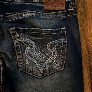 Like New Big Star Ultra Low Rise Crop Jeans